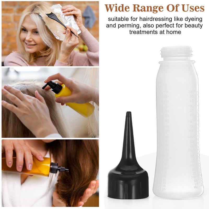 PACKOVE 3Pcs Hair Coloring Bottle Hair Dye Squeeze Bottle Professional Hairs Dry Cleaning Bottles Applicator Bottles for Hairs, 240ml - Image 5